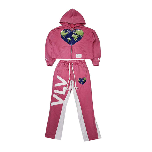 LIVE LIFE - PINK - COTTON SWEATSUIT