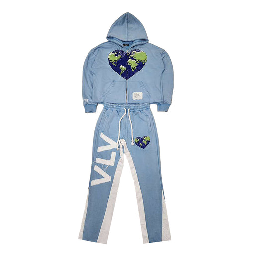 LIVE LIFE - SKY - COTTON SWEATSUIT