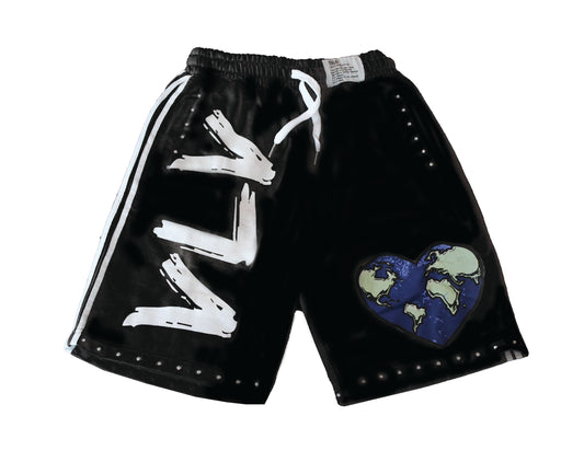 LIVE LIFE - BLACK - COTTON SHORTS